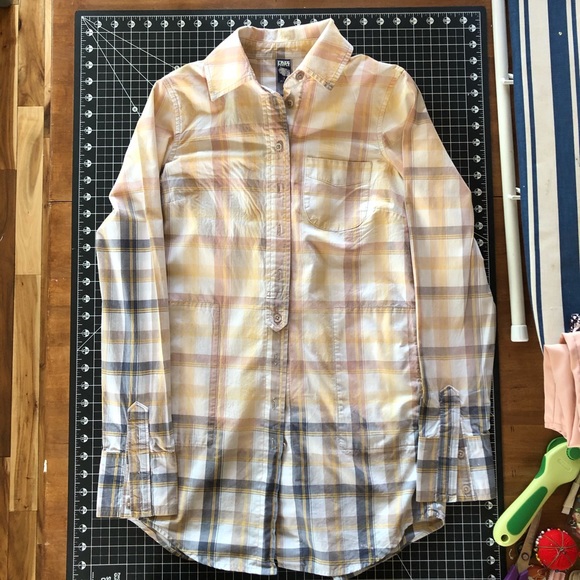 Fading Plaid Shirt Dress - Picture 8 of 14